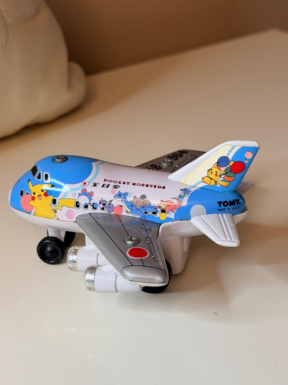 Vintage 1999 TOMY ANA Pokemon Jet Pull Back Airplane Pocket Monsters Japan